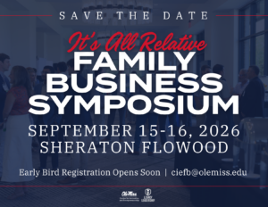 Graphic about the family business symposium 26